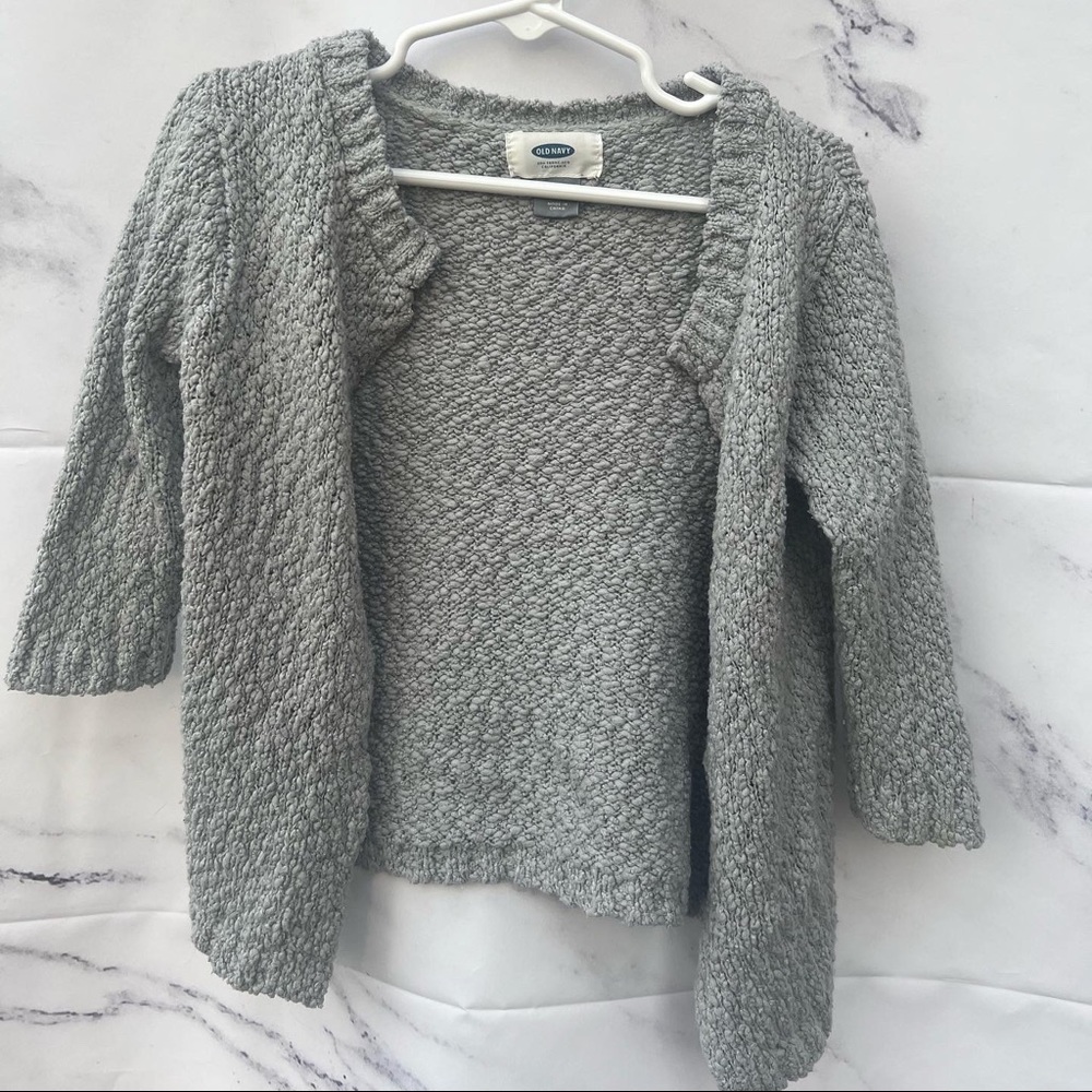 18-24m old navy grey knit cardigan